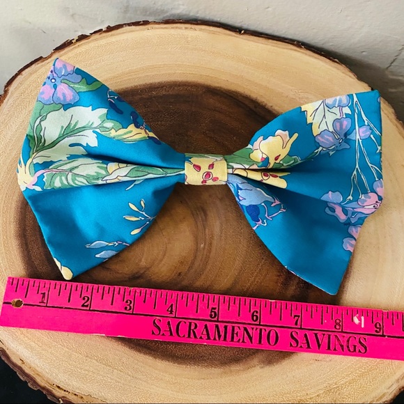 Vintage Laura Ashley Oversized Floral Hair Bow - Picture 8 of 8